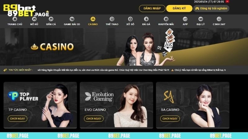 Casino 89BET là một trong những sảnh chơi nổi bật nhất