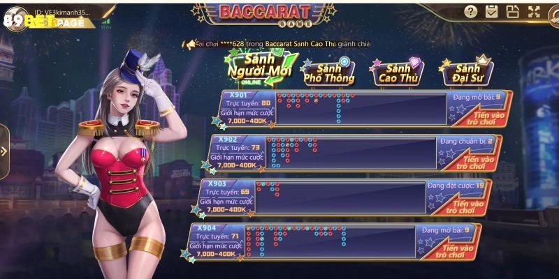 Các mẹo chơi Baccarat 89BET hiệu quả